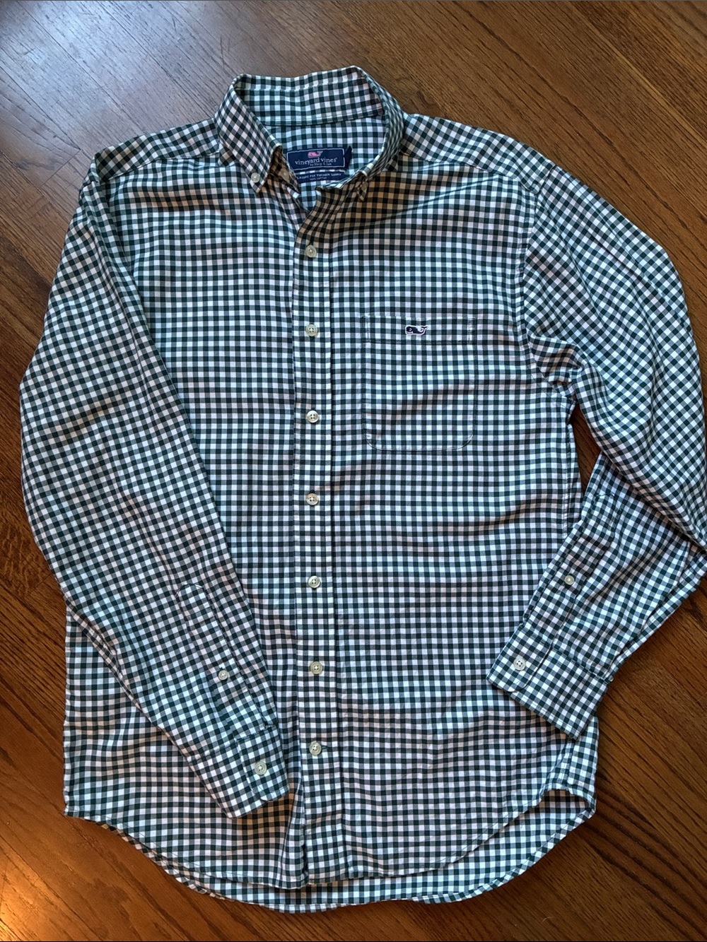 Vineyard Vines Classic Fit Tucker gingham shirt, Sz S